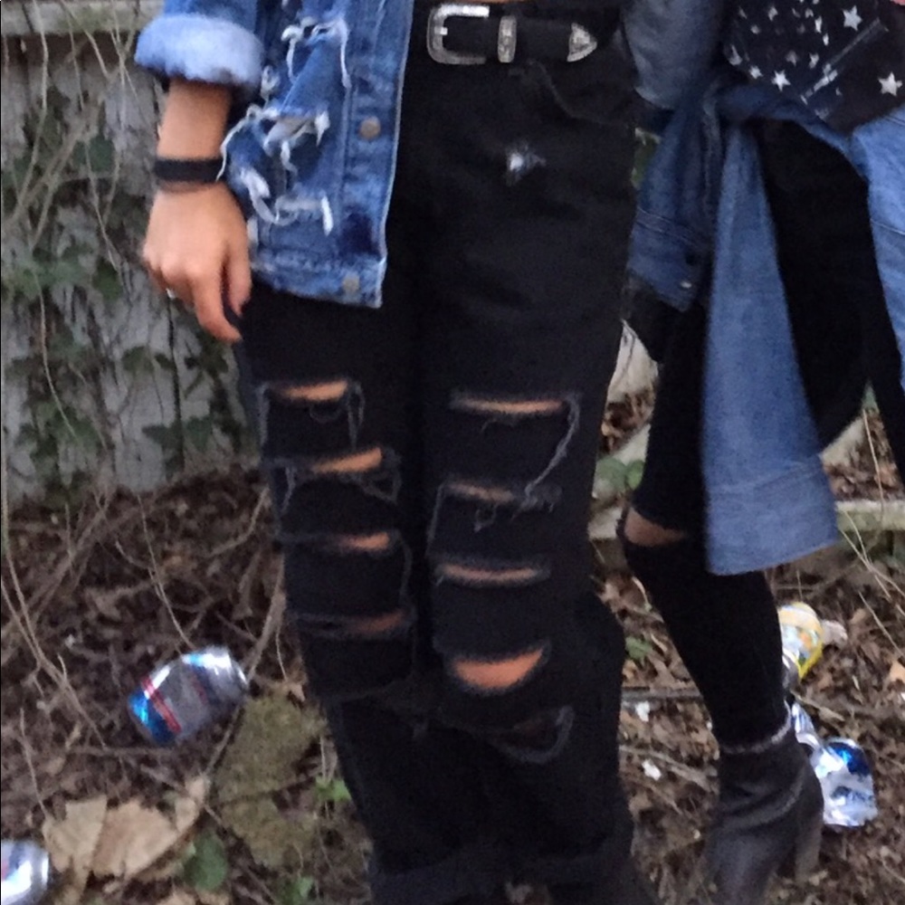 Black Levi cut jeans